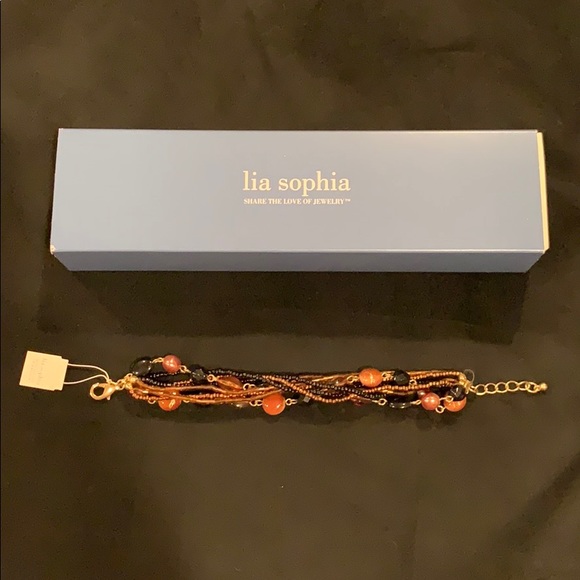 👠2 for $20 Sale 👠 Lia Sophia Br/Blk bracelet - Picture 3 of 4